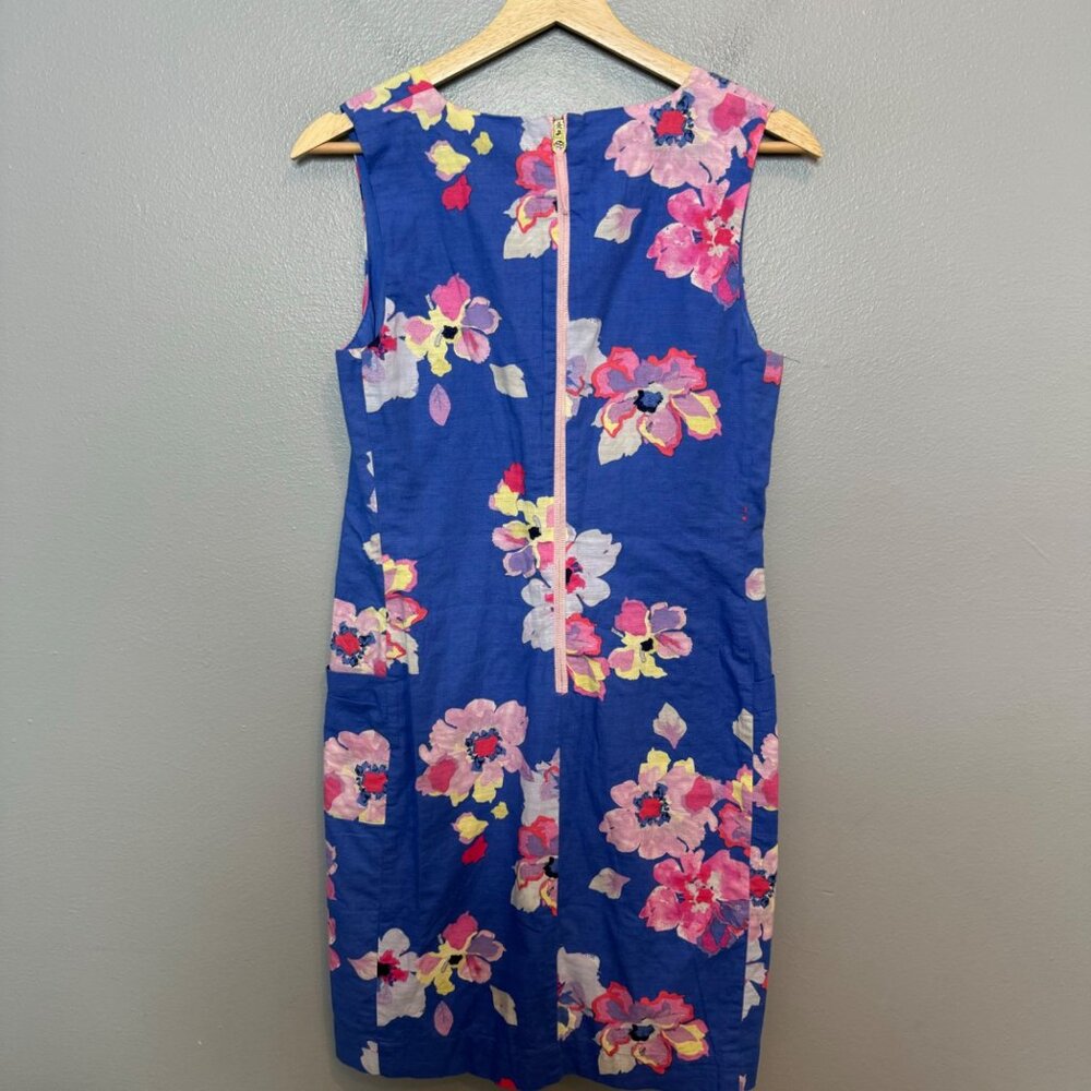 JOULES elayna linen blend floral shift dress size US 4 - Picture 6 of 7